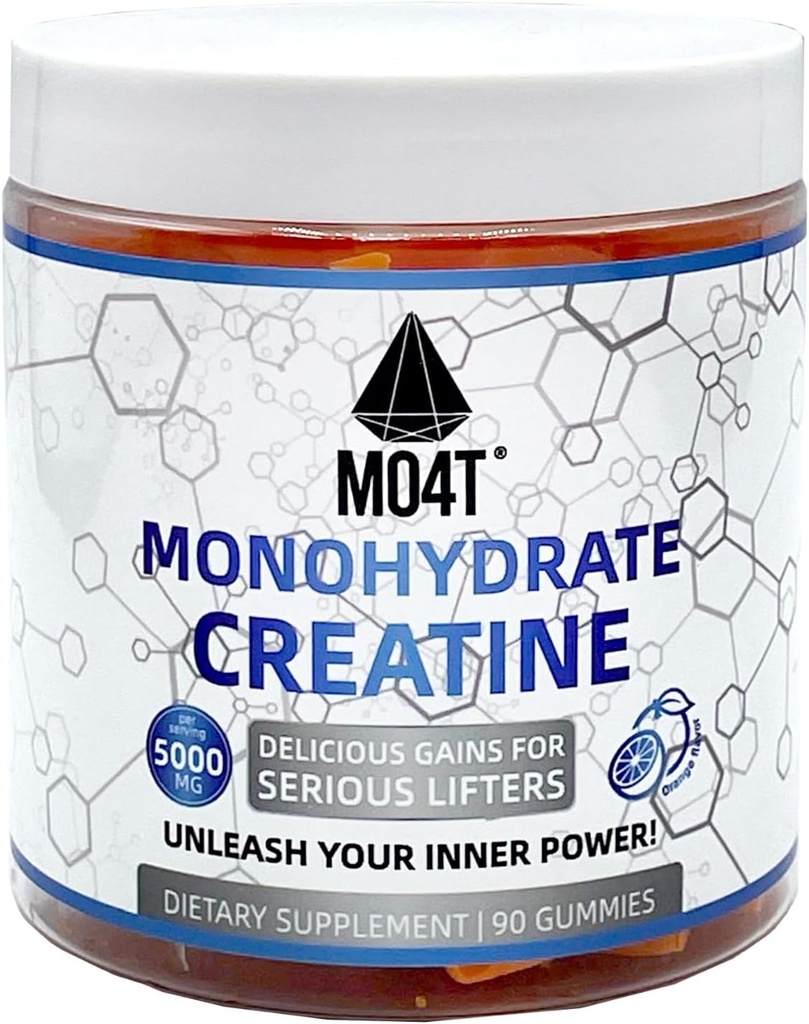 Creatine Monohydrate Gummies 5000 mg για άνδρες και γυναίκες, χωρίς ζάχαρη Gummies Orange Flavor