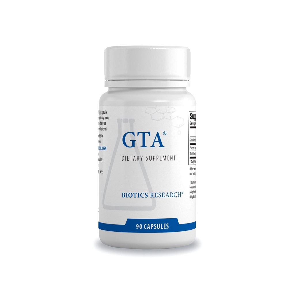 Biotics Research GTA – Selenium Supplement with Rubidium, Porcine Glandular, Endocrine Glands Support, Optimal Hormonal Balance - SOD, Catalase, Phytochemically Bound Trace Elements™ - 90 Capsules