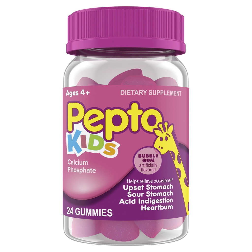 Pepto Bismol, Pepto Kids Gummies - Acid Indigestion, 24 Count