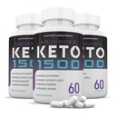 Justified Laboratories Advanced Keto 1500 - Ketogenic Support from Apple Cider Vinegar, Green Tea Leaf, Vitamin C, Vitamin D3 & Extra Virgin Olive Oil - 60 Capsules, Pack of 3 (90 Servings)