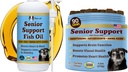 Natural Dog Company Senior Dog Bundle – Omega 3 Fish Oil Liquid 16oz & Senior Wellness Chews 90ct – Support Mobility, Brain, Heart & Eye Health with Turmeric, Salmon, Lion’s Mane & Omega-3s