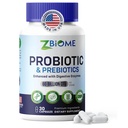 Prebiotics and Probiotics for Men & Women – 60 Billion CFU with 10 Strains – Pre and Probiotics with Acidophilus for Immune, Gut Health, Digestive Support, Constipation,Diarrhea, Gas & Bloating -30ct