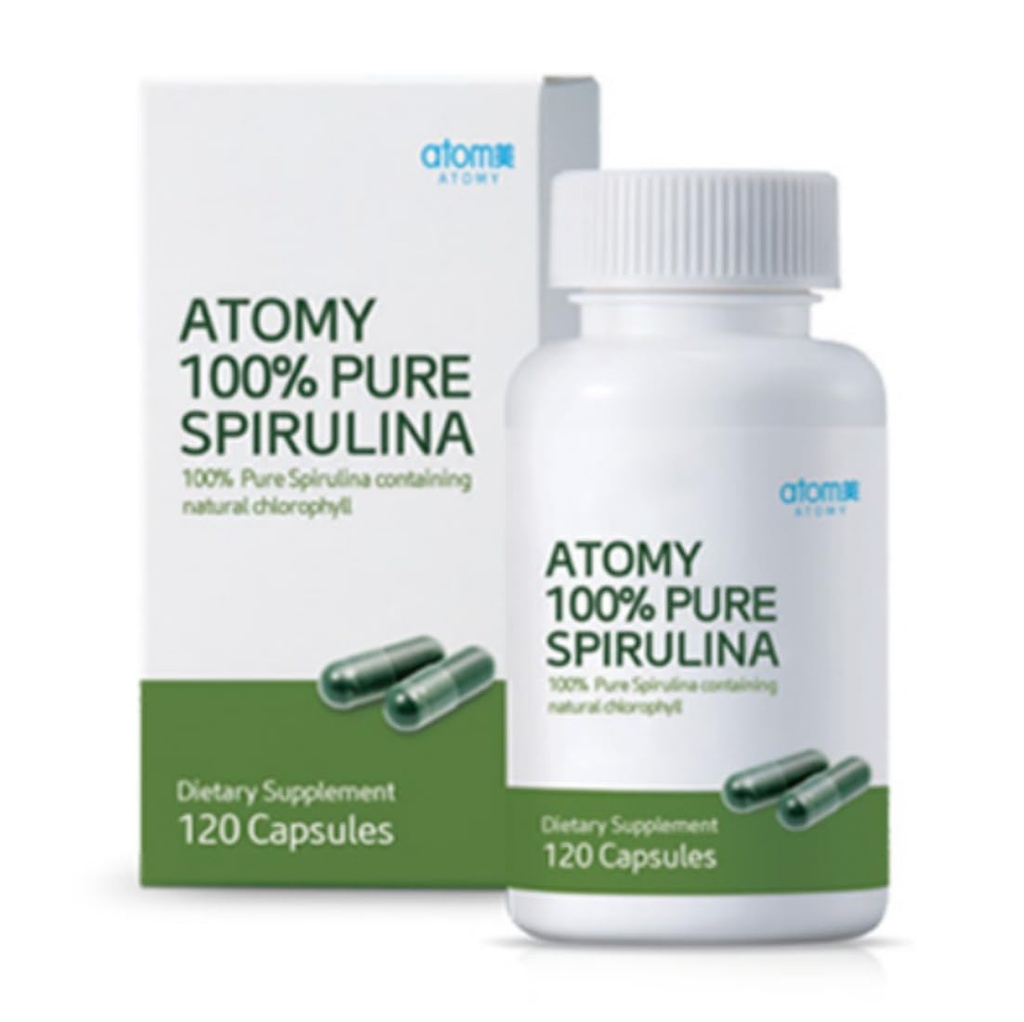 Spirulina 1.69oz (48g),120capsules, 100% Pure