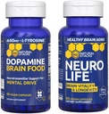 NATURAL STACKS NeuroLife + Dopamine Brain Food Bundle - Υποστηρίζει το Mental Drive & Brain Longevity* - 120 Σύνολο Καψακίων