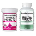 Physician's CHOICE Women’s Probiotic 30ct + Bloat & Gas Probiotic 30ct - Advanced Digestive Health Bundle for Women