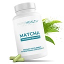 PUREHEALTH RESEARCH Matcha 1000 mg - Organic Ceremonial Grade Matcha Powder Supplement - EGCG Green Tea Extract Pills for Mental Clarity, Energy & Hearth Health - Vegan, Gluten Free - 60 Capsules