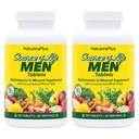 NaturesPlus Πηγή Ζωής Άνδρες - 120 Δισκία, Συσκευασία των 2 - Σιδήρου-ελεύθερο Multi-Vitamin & Mineral Συμπλήρωμα - με Πριόνι Palmetto, Lycope & Lutein - Χωρίς γλουτένη, Χορτοφαγικά - 120 Σύνολο Σερβιρίσματος