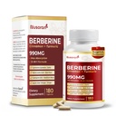 Ultra Berberine 1840 mg - 12-in-1 with Cinnamon, Turmeric, CoQ10, ALA, Gymnema, Bitter Melon - Max Absorption - 180 Capsules - Non-GMO, Gluten-Free, Lab Tested