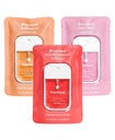 Touchland Hydrating Hand Sanitizer Spray – Juicy Trio Set (Wild Watermelon, Velvet Peach, Berry Bliss) – 3 x 1 FL OZ Travel Size Mists