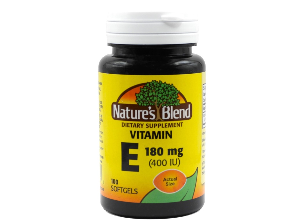 Nature's Blend Vitamin E 400Iu Capsules 100 Ct