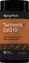 Piping Rock Turmeric and CoQ10 | 60 Capsules | with Black Pepper Extract | Herbal Complex Supplement | Vegan, Non-GMO, Gluten Free Formula