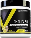 Cutler Nutrition Amplify Pump Pre Workout Caffeine Free Nitric Oxide Booster containing Arginine and Citrulline Pre-Workout for Maximum Pumps Sour Lemonade Flavor