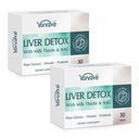 Liver Detox Cleanse & Repair, Liver Support Supplement with Milk Thistle, 15B CFU Probiotics, Dandelion Root, Turmeric, Vitamins for Gut & Liver Health | Blister-Sealed Tablets, 60-Day Supply