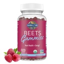 Κήπος της Ζωής Βιολογικές Gummies ρίζας τεύτλων Κατασκευασμένες από Πεκτίνη με Αντιοξειδωτικά, Βιταμίνη C, Βιταμίνη D & B12 για την Υγεία της Καρδιάς & την Ενέργεια – Φιλέτα – Βέγκαν, Χωρίς Γλουτένη, Μη ΓΤΟ, Βατόμουρο, 30 Σερβιέτες