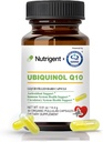 Ubiquinol CoQ10 50 mg, Liquid Filled Organic Capsules, Υψηλής Απορρόφησης Συμπληρώματα Συνένζυμου Q10, Αντιοξειδωτικό για την Καρδιά Υγεία & Παραγωγή Ενέργειας, 30 Count