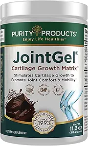 Purity Products JointGel Formula - Collagen Peptides + MSM - Supports Joint Function + Flexibility While Fortifying Joint Cartilage - Dual Action - Daily Powder - 30 Servings (30 Servings, Chocolate)