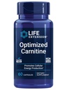 Life Extension Optimized Carnitine, Three Forms of L-carnitine, Promotes Heart & Brain Health, Gluten Free, Non-GMO, Vegetarian, 60 Capsules