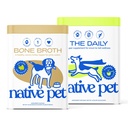 Native Pet Full-Body Wellness Duo: Turkey Bone Broth Powder for Dogs (96 Servings) & Daily Dog Multivitamin (60 Scoops) - Daily 11-in-1 Multivitamin and Pet Gravy Food Topper for Picky Eaters