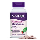 Natrol Melatonin 10mg Ταμπλέτες Γρήγορης Διάλυσης - Φράουλα Γεύση, 60 Count, Υποστήριξη ύπνου, Γρήγορη Διάλυση Μελατονίνης για Ενήλικες, 60-Day Supply