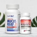 HealthA2Z Decongestant PE & Mucus Relief Maximum Strength | Phenylephrine HCl 10mg 300 Tablets | Guaifenesin 1200mg 100 Tablets