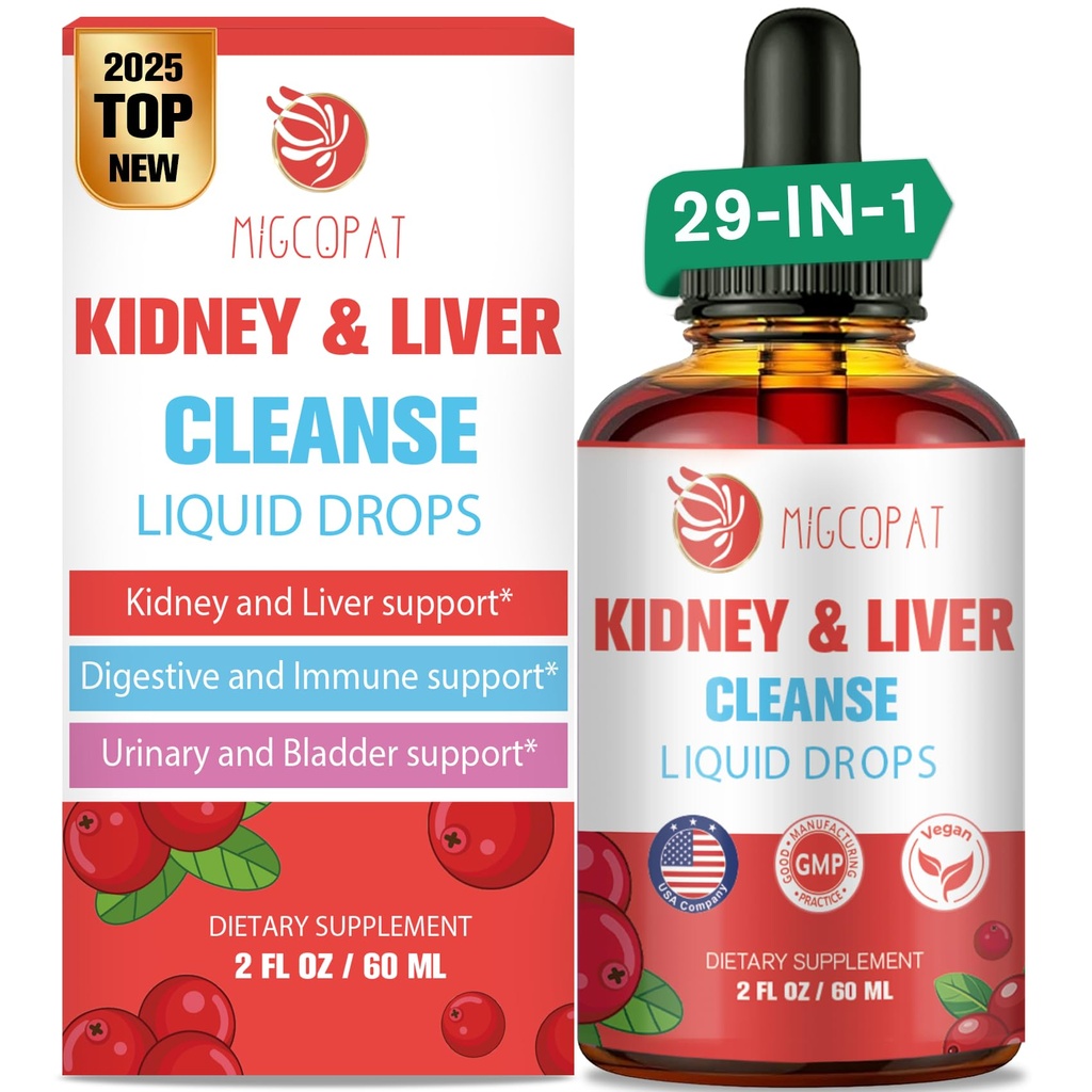 Παιδικό και Liver Cleanse Detox & Repair Drops, Cranberry and Milk Thistle Supplement with Artichoke, Astragalus, Horsetail – Φυσικό βοτανικό για το ήπαρ, το νεφρό, την ουρική αρθρίτιδα, την ουροδόχο κύστη, 60ml