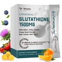 1500mg Liposomal Glutathione Supplement, 12-in-1 Ultra High Absorption Liquid Glutathione with NAD+, CoQ10, NAC & Alpha Lipoic Acid - Supports Natural Detoxification, Immune System & Antioxidant