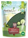 Τροφή για τη ζωντανή οργανική σκόνη Spirulina, 4 Λίρες — Μη-ΓΤΟ, Kosher, Ακατέργαστη μπλε-πράσινη άλγη, Vegan Superfood, Μαζική, μη-ακτινοποιημένη, Pure Vegan Πράσινη πρωτεΐνη, πλούσια σε βιταμίνες & ορυκτά, Μεγάλη για Ποτά