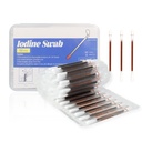 50 Pack Iodine Swabs with Povidone Iodine Solution | Portable First Aid for Cuts, Scrapes & Burns | PP Case Included,Home Emergency, Camping, Sports Injury Care