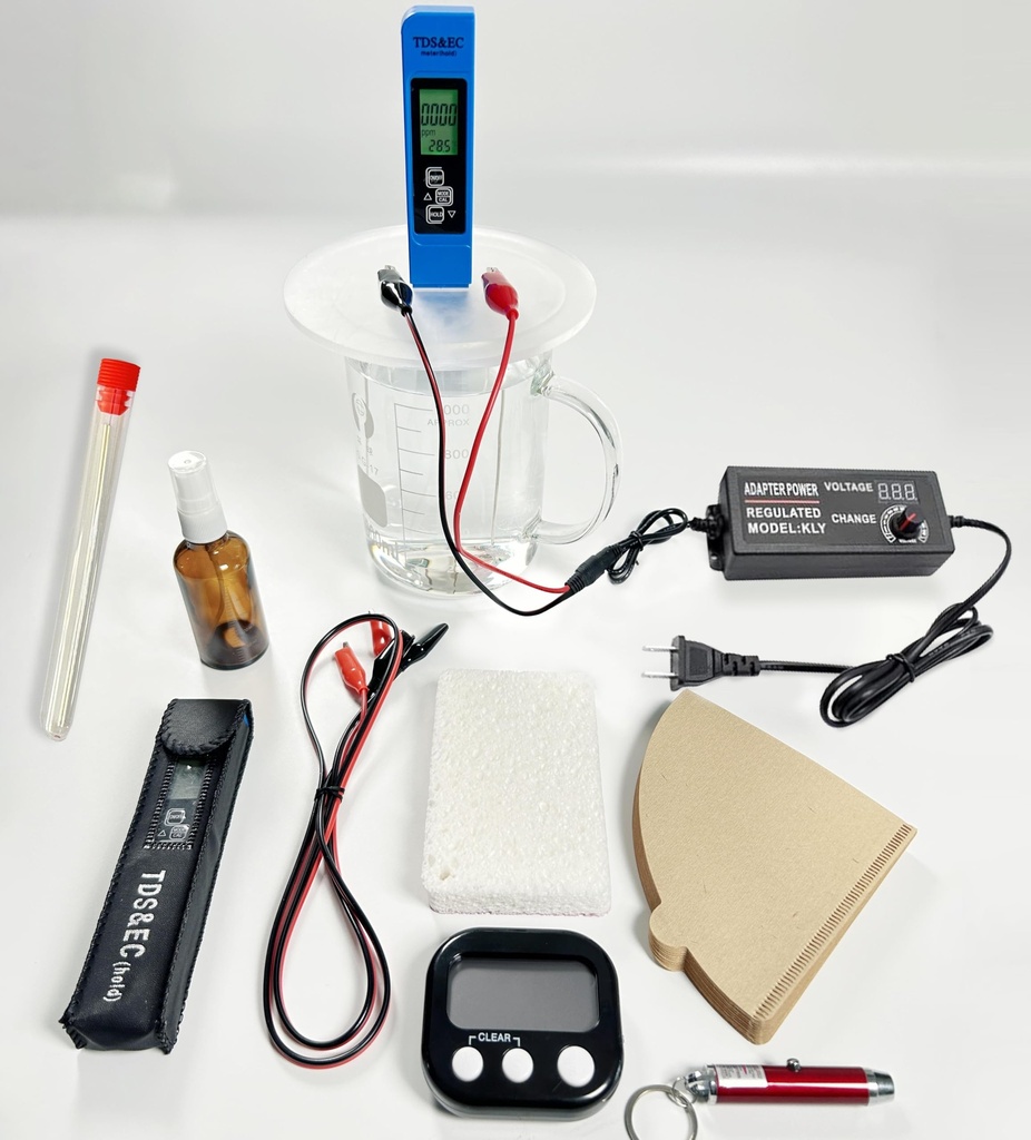Colloidal Silver Generator Kit,Pure Silver Wire 99.99%,9999 Pure(Adjustable AC/DC Switching Power 9V-24V)