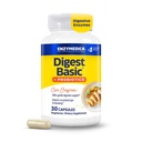 Enzymedica, Digest Basic + Probiotics, Gentle Digestive Enzymes με 400 εκατομμύρια CFU Active Cultures ανά Καψάκιο, 30 κάψουλες