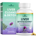 32-in-1 Liver Cleanse Detox & Repair - Herbal Liver Health Support with Milk Thistle, Dandelion Root, Artichoke & Beetroot | 1250mg, Vegan, Non-GMO - 60 Capsules