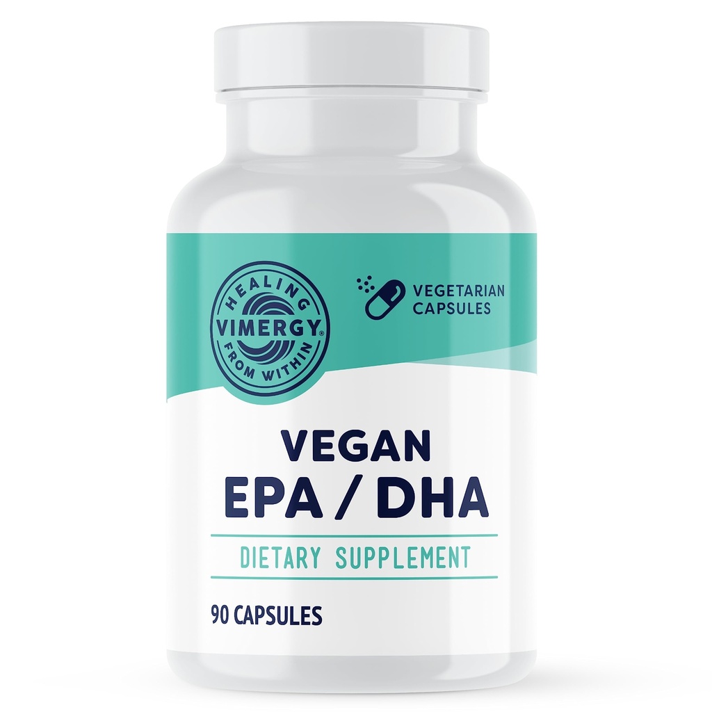 Vimergy EPA/DHA – Promotes Brain & Eye Health* – Supports Joints & Cardiovascular Health* – Kosher, Vegan & Gluten-Free – 90 Capsules