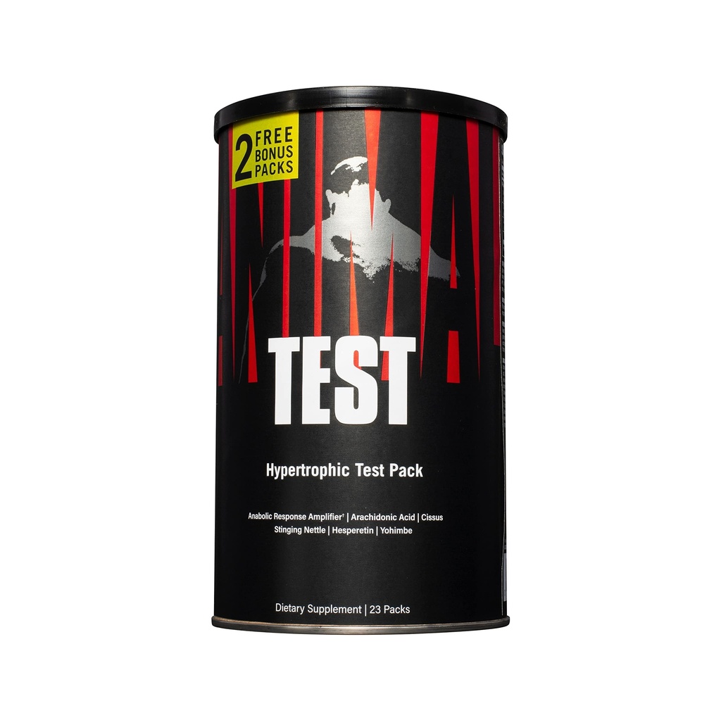 Animal Test Testosterone Booster for Men - Male Enhancing Supplement Libido Booster for Strength Athletes & Bodybuilders to Increase Stamina, Endurance, Muscle Growth, All-in-One Packs – 21 Day Cycle