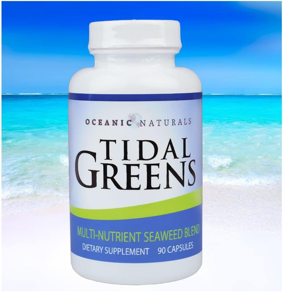 Tidal Greens Seaweed Supplement Natural Source of Iodine - Immune Support Energy Well Being - 90 κάψουλες χορτοφάγων