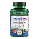 Προϊόντα καθαρότητας OmegaBerry Fish Oil με βιταμίνη D3 και Organic Acai - 1250mg Συμπυκνωμένο Μοριακά Αποσταγμένο Εξαιρετικά Καθαρό Ω-3 Fish Oil, 500mg DHA + 650mg EPA - 60 Soft Gels - 30 ημέρες προσφοράς από