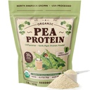 Seedboy Organic Pea Protein Powder Unflavored, 1 lb, 20g Plant-Based Protein, USA Processed & USA/Canada Grown, Vegan, Dairy-Free, Soy-Free, Gluten-Free, Glyphosate-Free, Unsweetened