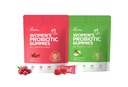 VivoNu Viginal Probiotics for Women, Women Probiotic Gummies, Feminine Balance Gummies, Prebiotic Gummy, Probiotics for Woman Vaginigal Health, Yeast Ph Balance(60 Cranberry + 60 Green Apple)