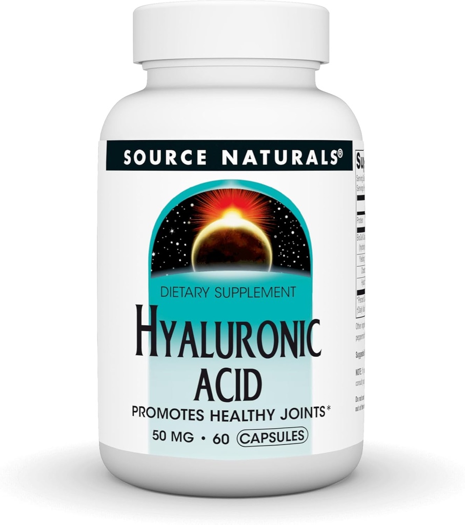 Source Naturals Υαλουρονικό Οξύ, Προωθεί Υγιεινές αρθρώσεις*, 50mg - 30 Κάψουλες