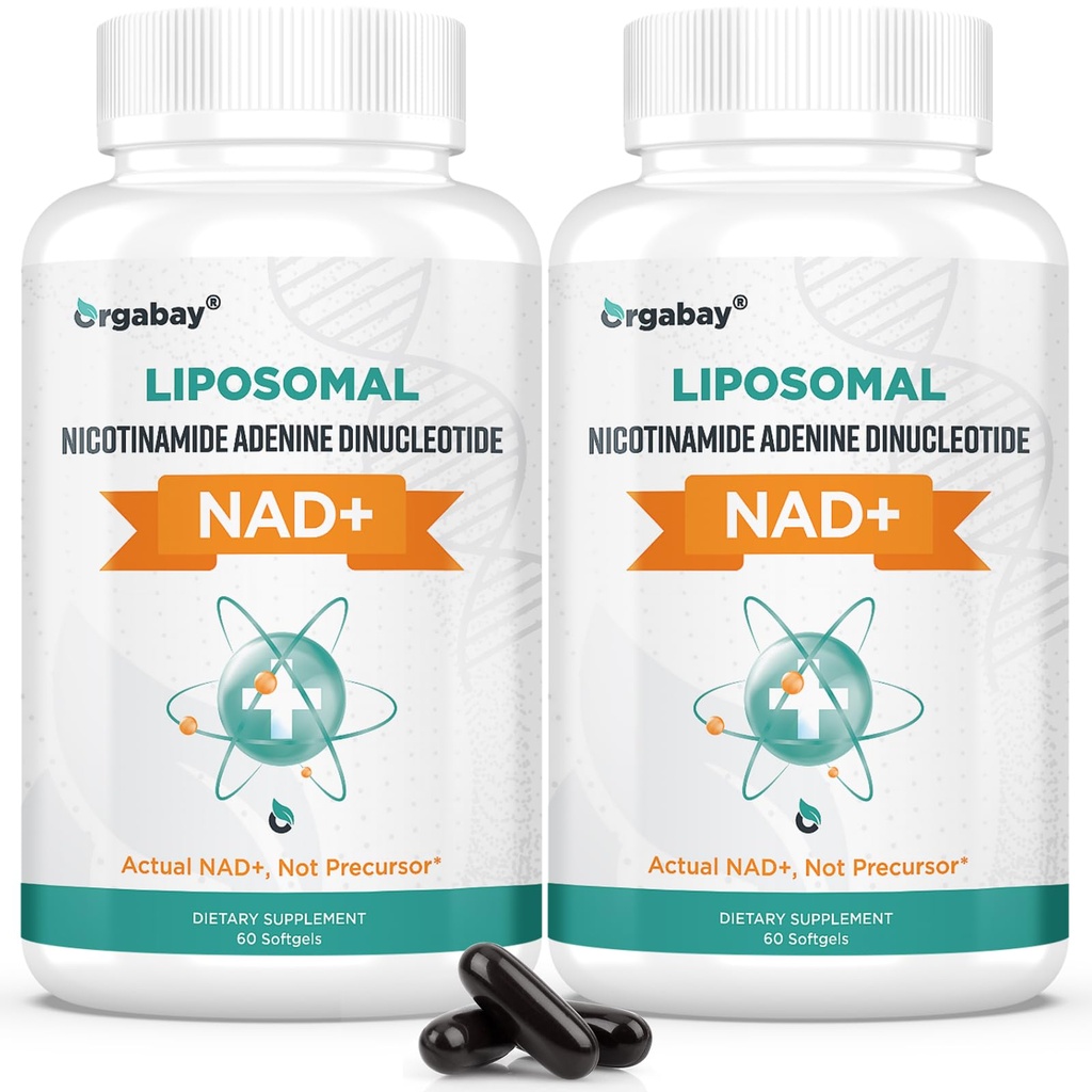 Οργκαμπάι Λιποσωμικό NAD+ Συμπλήρωμα 500 mg, Υψηλή Απορρόφηση, Ενισχύστε NAD+ με TMG 250 mg, Πραγματική NAD Plus Περισσότερα Αποτελεσματική από Νικοτιναμίδη Ριβοζίδιο, Υποστήριξη Κυτταρική Ενέργεια, Υγιεινή Γήρανση 