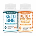 Purely Optimal Keto BHB + Keto BHB & Apple Cider Vinegar Capsules Bundle – Exogenous Ketones with Patented goBHB for Ketosis Support, Energy, Focus & Metabolism – 150 Capsules Total
