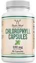 Chlorophyll Capsules - for Digestion, Gut Health, Energy and Detox - Vegan Safe (Rich, Full Texture and Taste, Not Watered Down), 90 Capsules by Double Wood