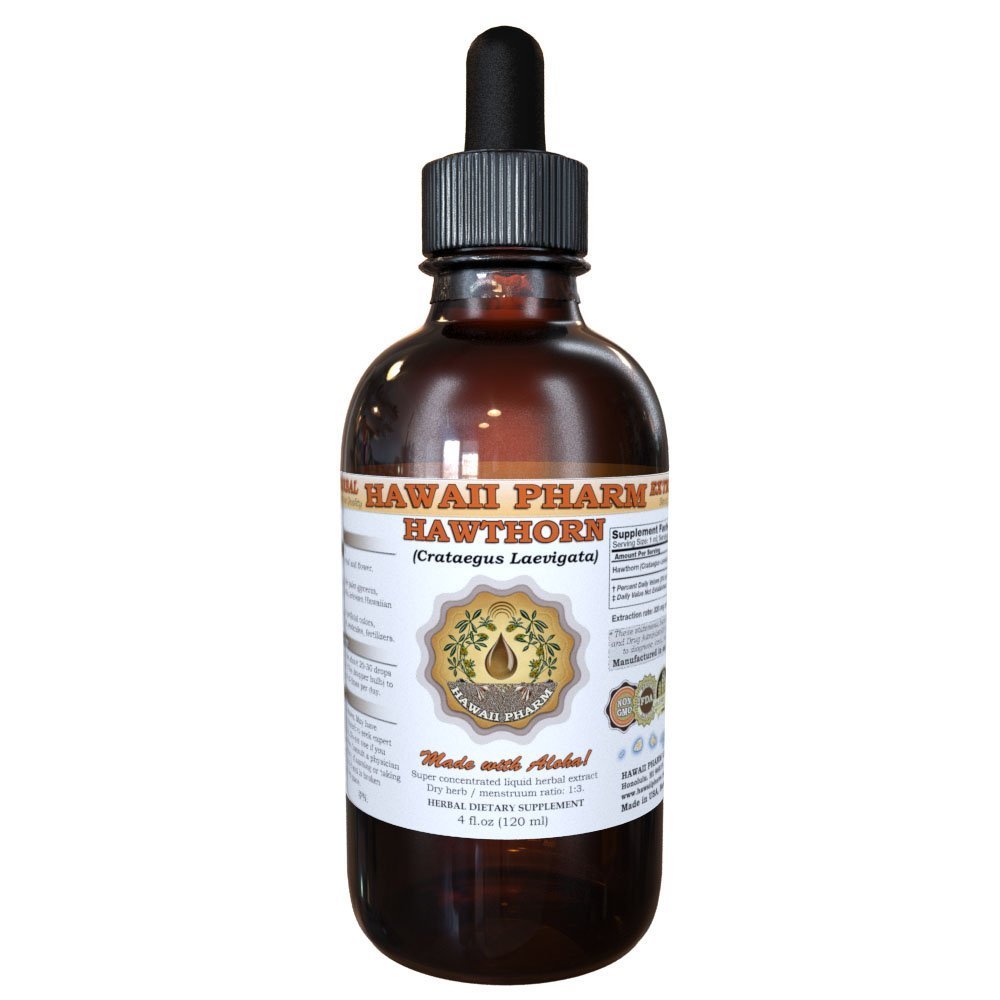 Hawaii Pharm Hawthorn (Crataegus Laevigata) Liquid Extract 4 oz