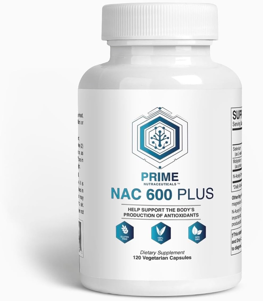 NAC 600 mg για την υγεία του πνεύμονα, την υποστήριξη του ήπατος, την υποστήριξη του ανοσοποιητικού, τη γνωστική λειτουργία, την αναπνευστική υγεία και τα αντιοξειδωτικά - με σελήνιο και μολυβδαίνιο