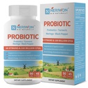Probiotics 180 Billion CFU 18 Strains for Women & Men, Digestive Health, Gas & Bloating Relief, Immune Support, Shelf Stable, Non-GMO, Gluten Free, 90 Veggie Capsules