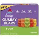Atkins Endulge Sour Gummy Bears, Low Sugar, Keto Candy, 6 Count