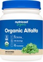Nutricost Organic Alfalfa Powder 1LB - USDA Certified 100% Βιολογικά, Χορτοφαγικά, Μη ΓΤΟ, Χωρίς Γλουτένη