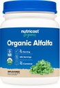 Nutricost Organic Alfalfa Powder 1LB - USDA Certified 100% Βιολογικά, Χορτοφαγικά, Μη ΓΤΟ, Χωρίς Γλουτένη