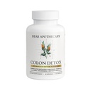 Colon Cleanse Detox Supplement - Psyllium Husk Fiber with Probiotics Aloe Vera Bentonite Clay - Gut Health Digestive Support for Constipation Bloating Relief - Vegan Herbal Intestinal Cleanse - 60ct