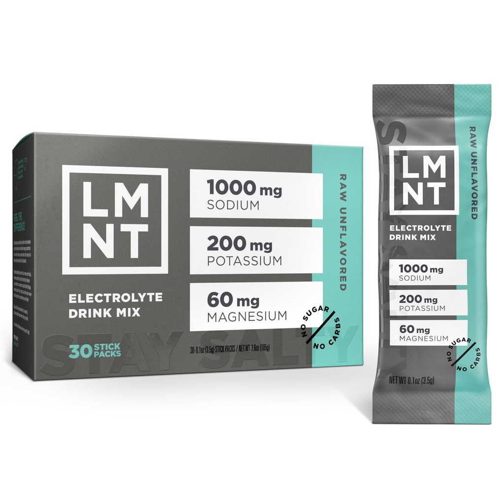 LMNT Zero Sugar Electrolytes - Ακατέργαστο άγευστο αλάτι 
