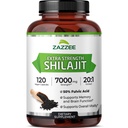Zazzee 100% Καθαρό Shilajit Ιμαλαΐων 20:1 Extract, 7000 mg Δύναμη ανά κάψουλα, 50% Fulvic Acid, 120 Σερβιέτες ανά φιάλη, 20X Ικανότητα, Πλούσια σε Ορυκτά, Μη ΓΤΟ, Vegan, Κατασκευασμένο στις ΗΠΑ